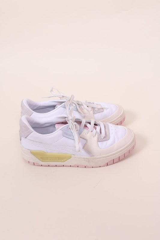 White/Pastel Pums Low Rise Sneakers, 8.5