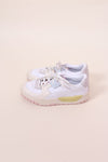 White/Pastel Pums Low Rise Sneakers, 8.5