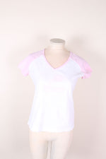 White/Pink NFL Tee Shirt, L