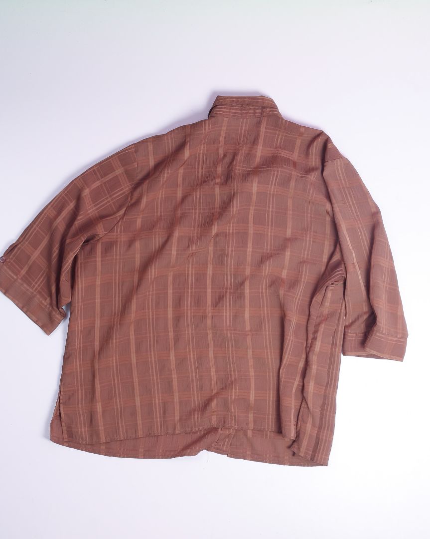 Brown Maggie Barnes Button Down, 3X