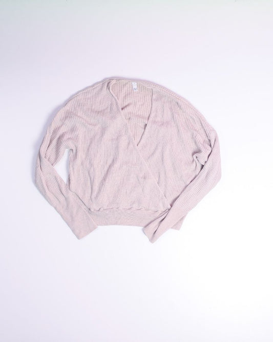Tan Leith Wrap Blouse, S