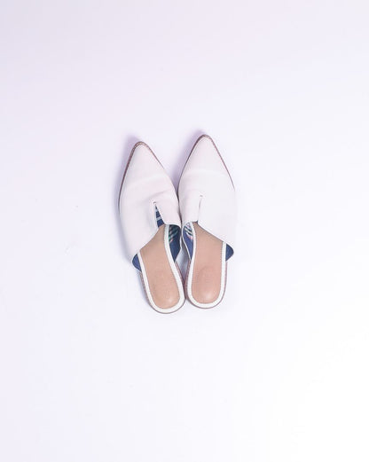 White Sperry Mules, 8.5