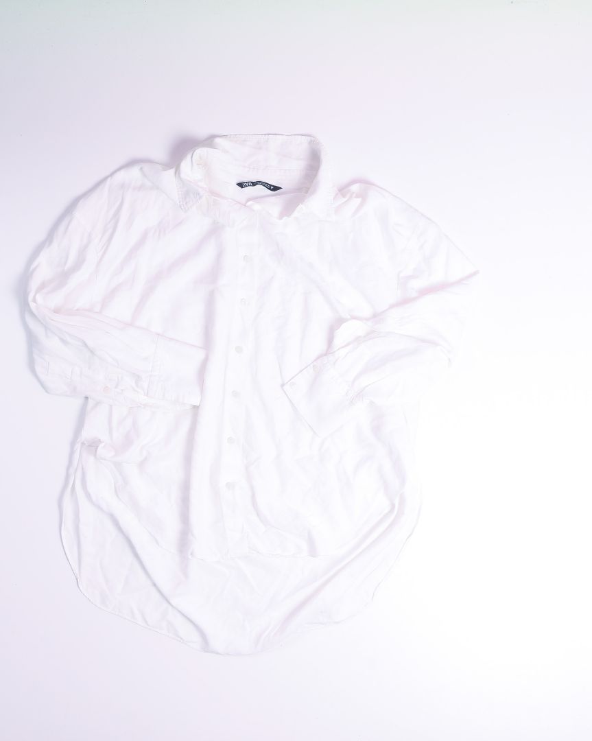 White Zara Button Down, XL