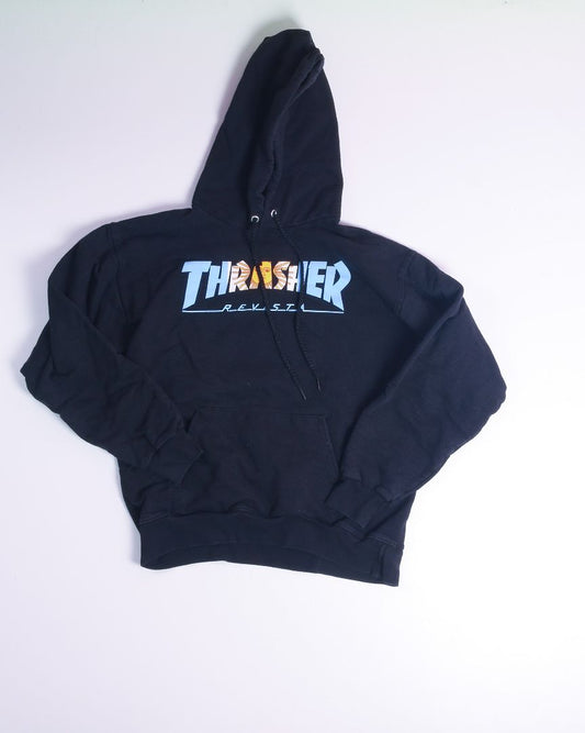 Black Thrasher Hoodie, S