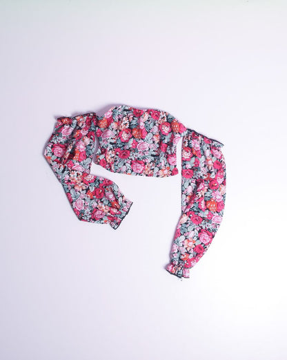 Multi Shein Cropped Blouse, XS