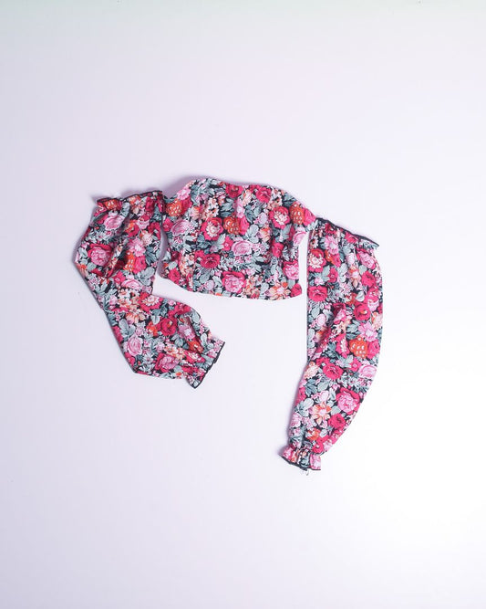 Multi Shein Cropped Blouse, XS