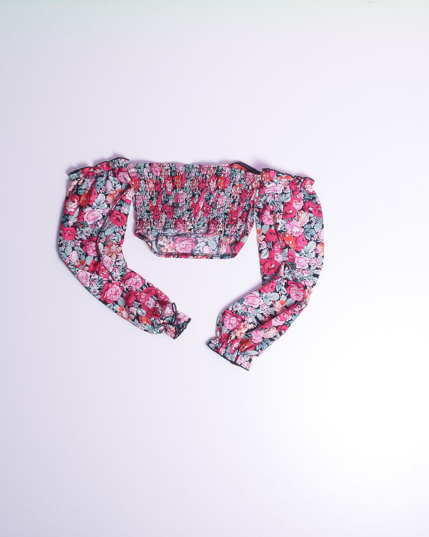 Multi Shein Cropped Blouse, XS