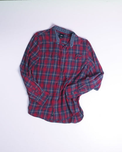 Red Vans Flannel, M