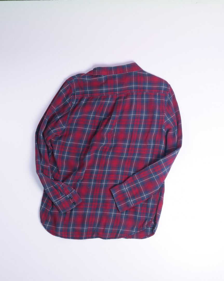 Red Vans Flannel, M