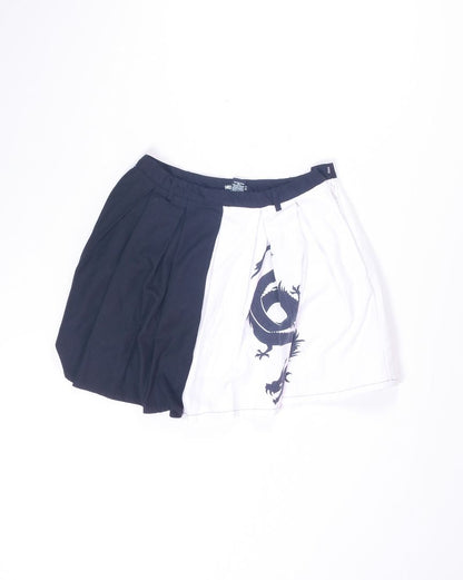 White/Black Hot Topic Skort, L