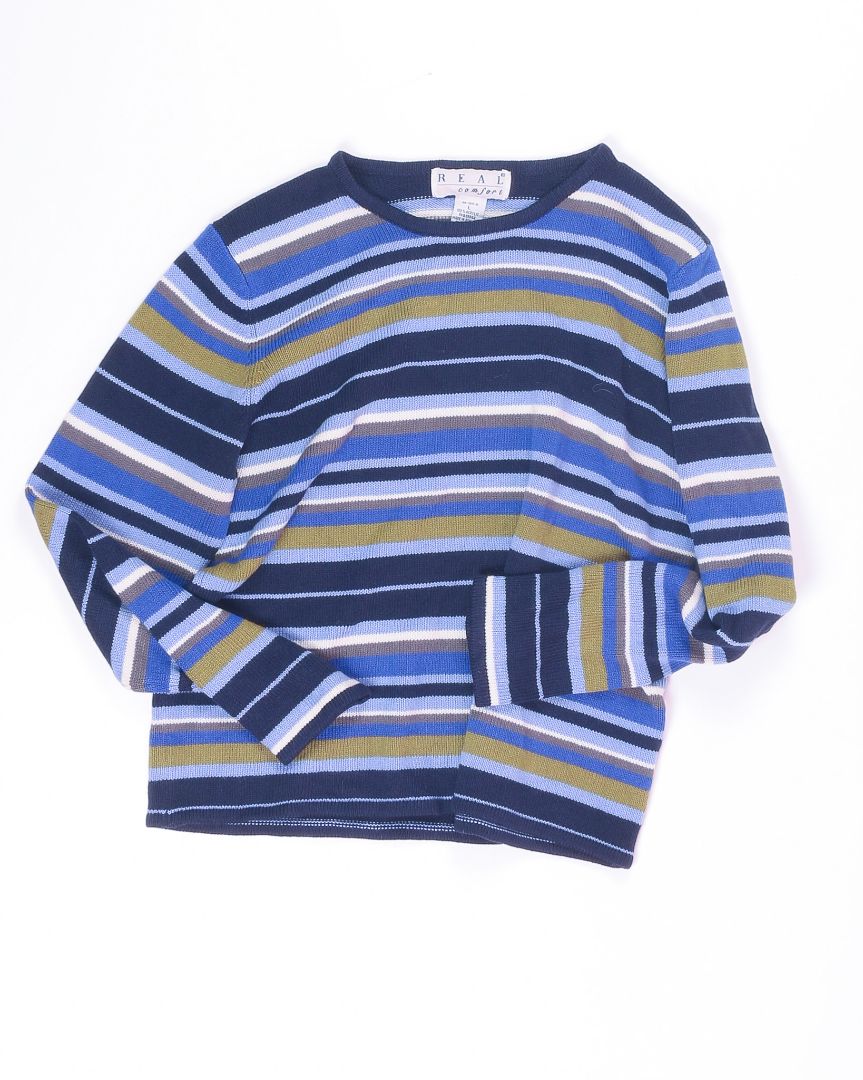 Blue Real Comfort Sweater, L