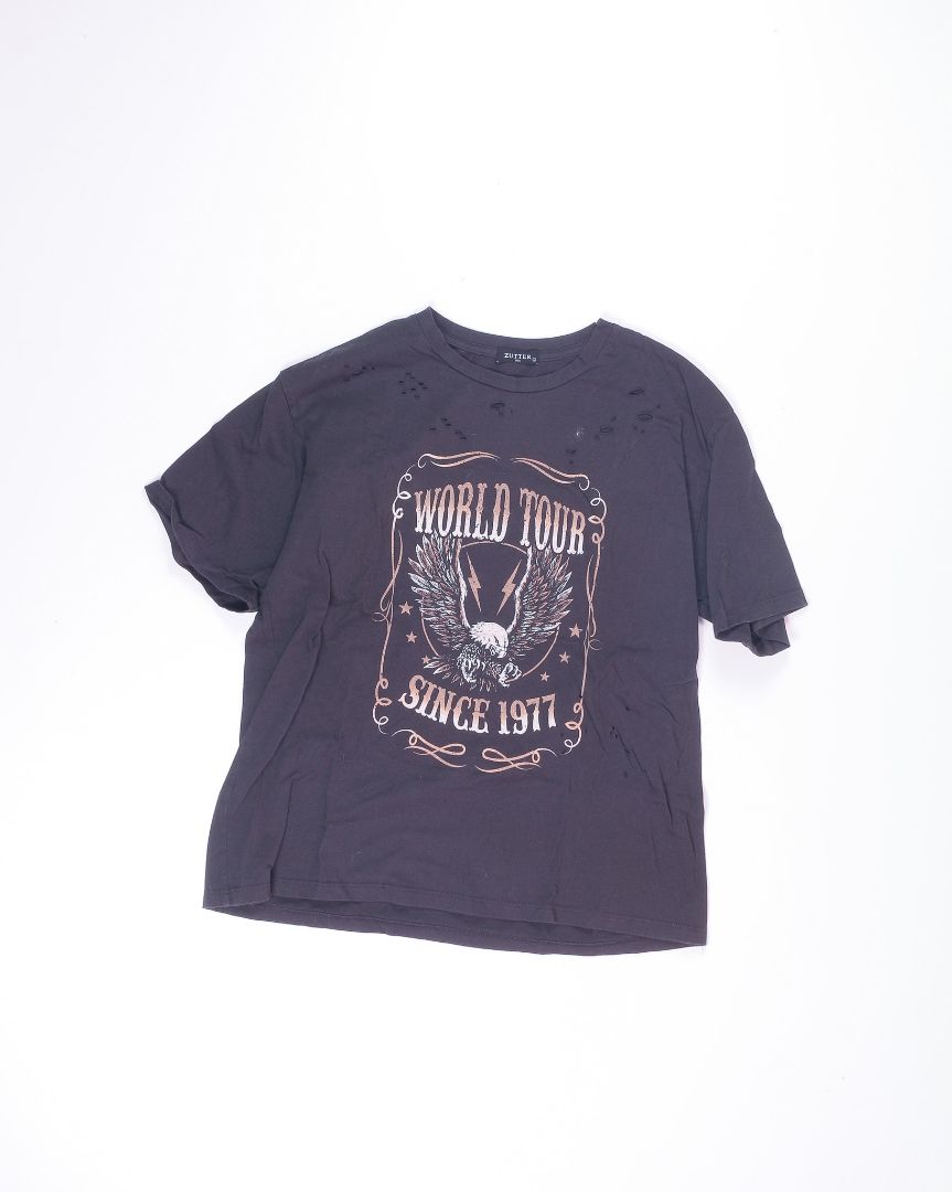 Gray Zutter Graphic Tee, L