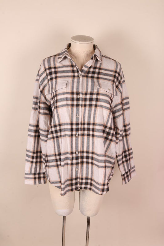 Tan Old Navy Flannel, L