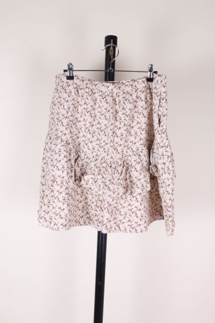 Tan Madewell Ruffle Skirt, L