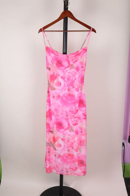 Pink Shein Midi Dress, S