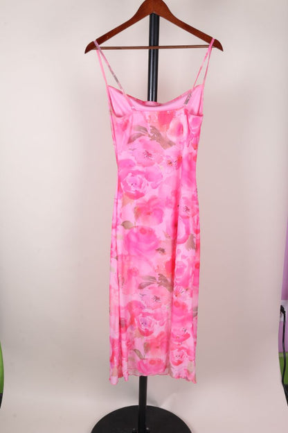 Pink Shein Midi Dress, S