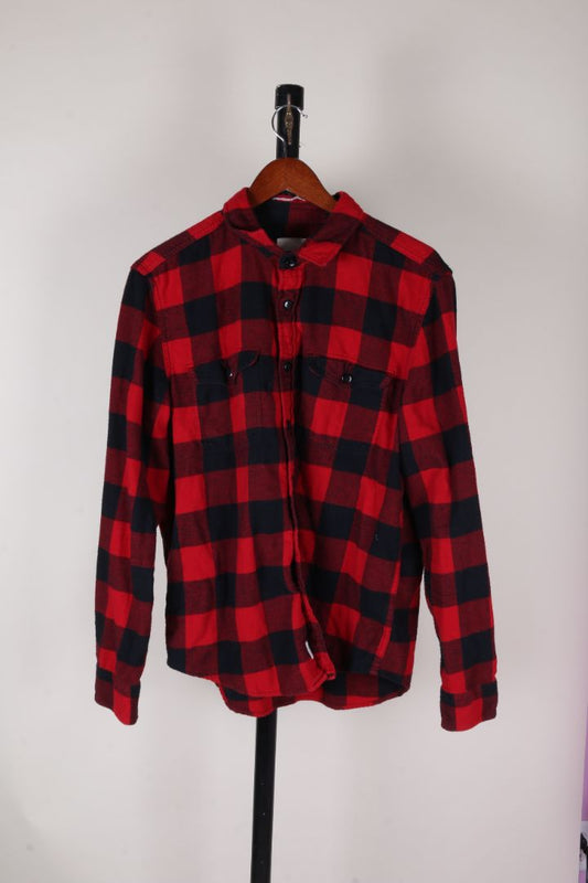 Red American Eagle Flannel, L