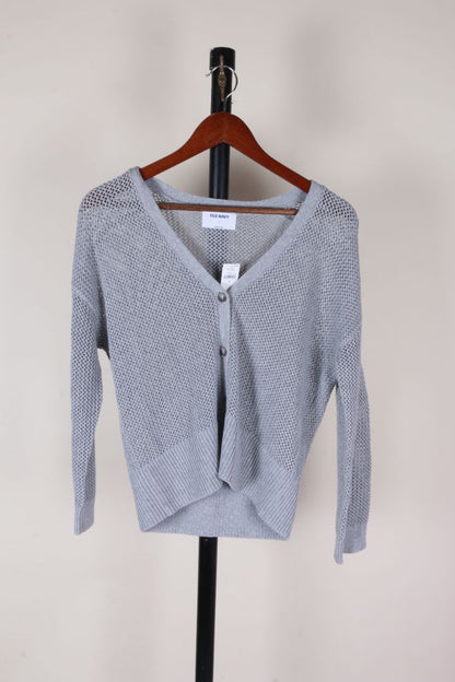 Gray Old Navy Loose Knit Sweater, S