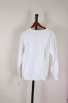 White Hanes Crewneck, M