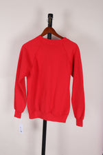 Red Hanes Christmas Crewneck, M