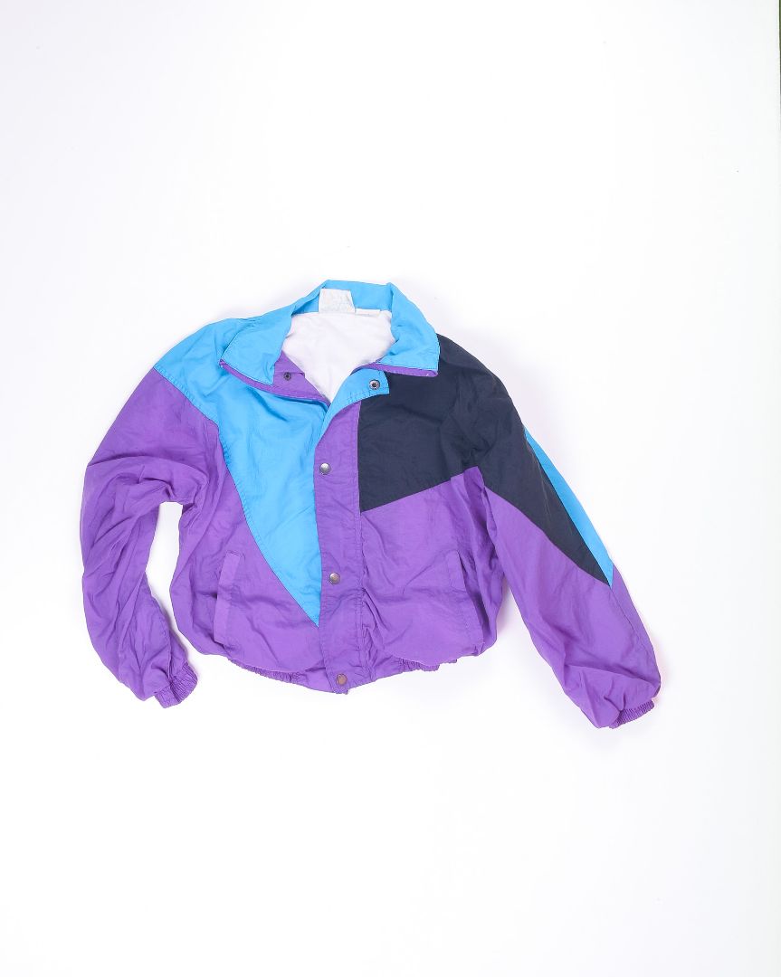 Purple  Vintage Windbreaker, L