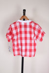 Red/White Candie's Button Up Tee, S