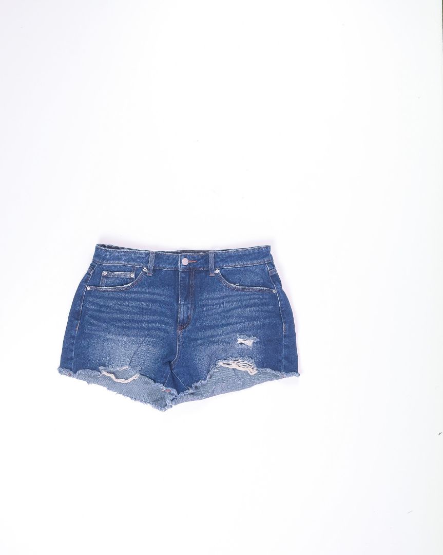 Denim Time & Tru High Rise Cutoff Shorts, 12