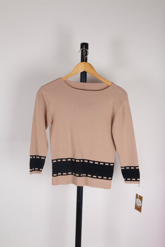 Beige  Long Sleeve, M