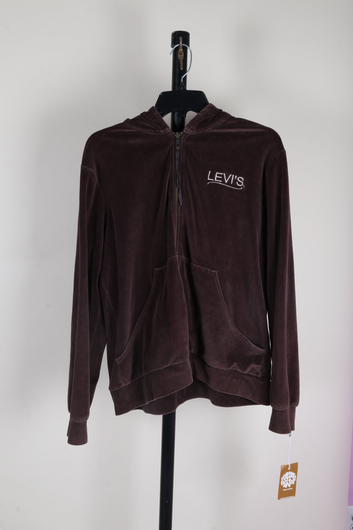 Brown Levis Zip Up Hoodie, 18/20