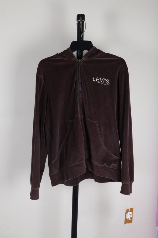 Brown Levis Zip Up Hoodie, 18/20