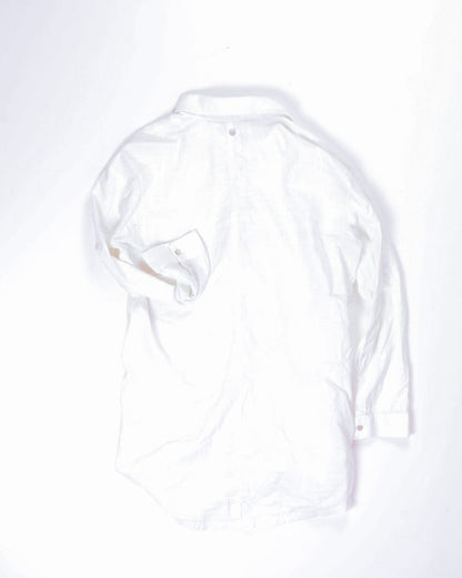 White Roxy Button Down, S