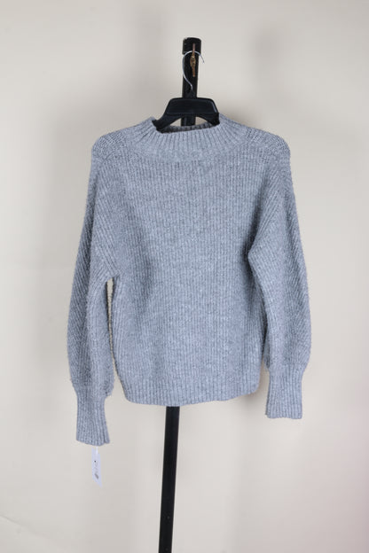 Grey Evereve Mockneck Sweater, S