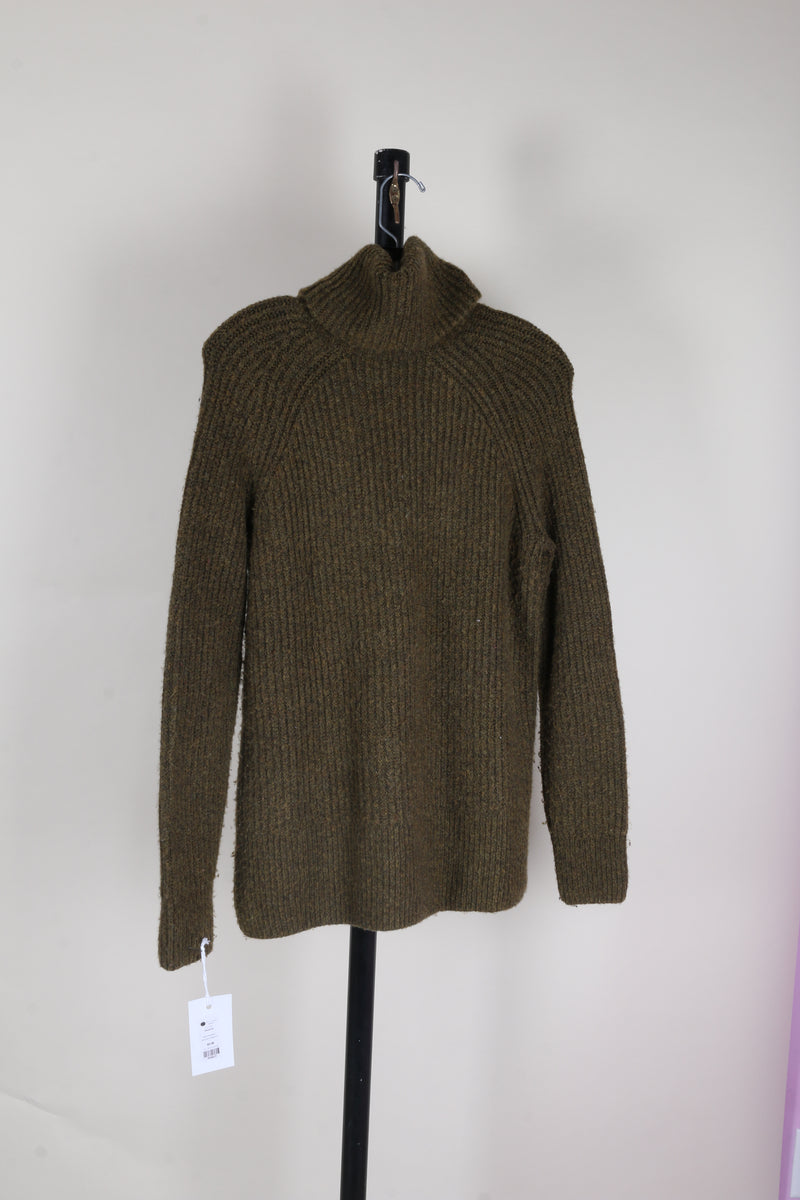 Green Madewell Turtleneck Sweater, S