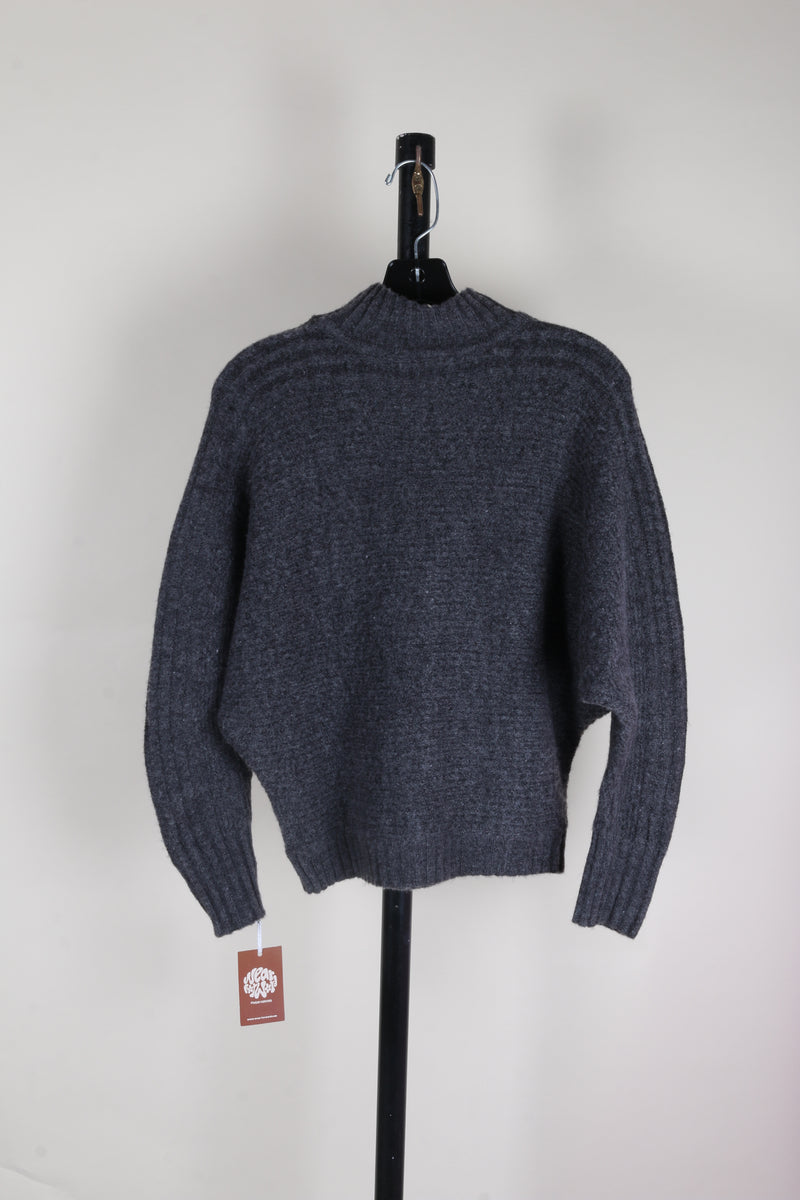 Gray Philosophy Bat Wing Sweater, XS