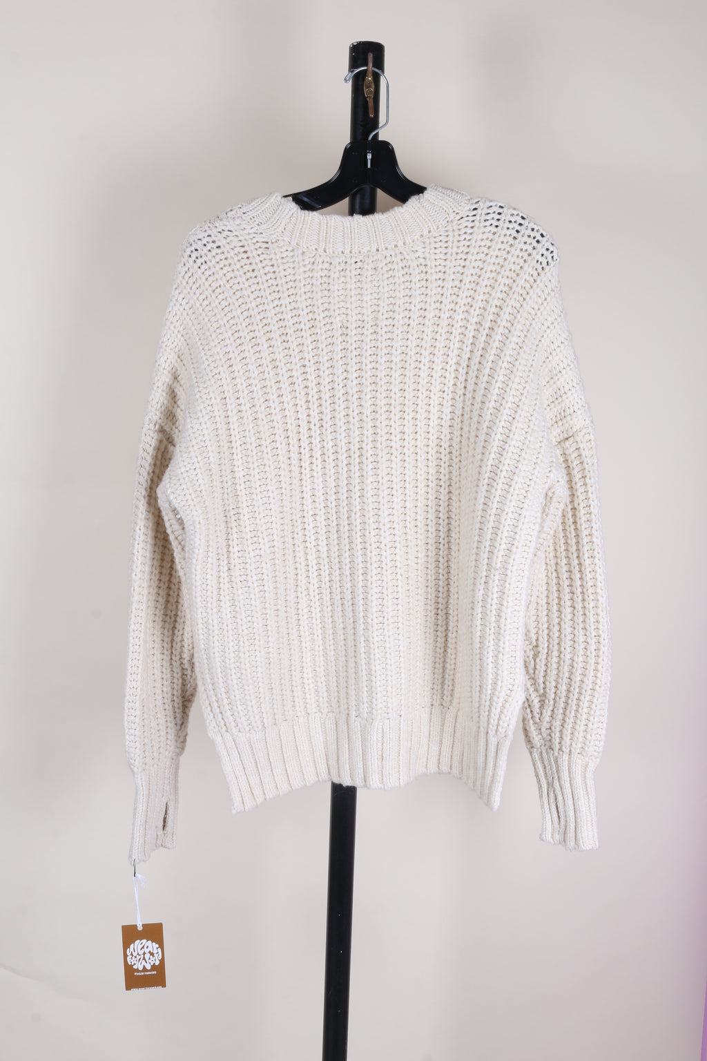 Cream Offline by Aerie Chunky Sweater, XS