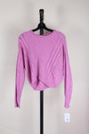 Pink Charlotte Russe Cropped Sweater, M