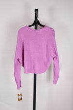 Pink Charlotte Russe Cropped Sweater, M