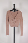 Tan Aerie Cropped Sweater, M