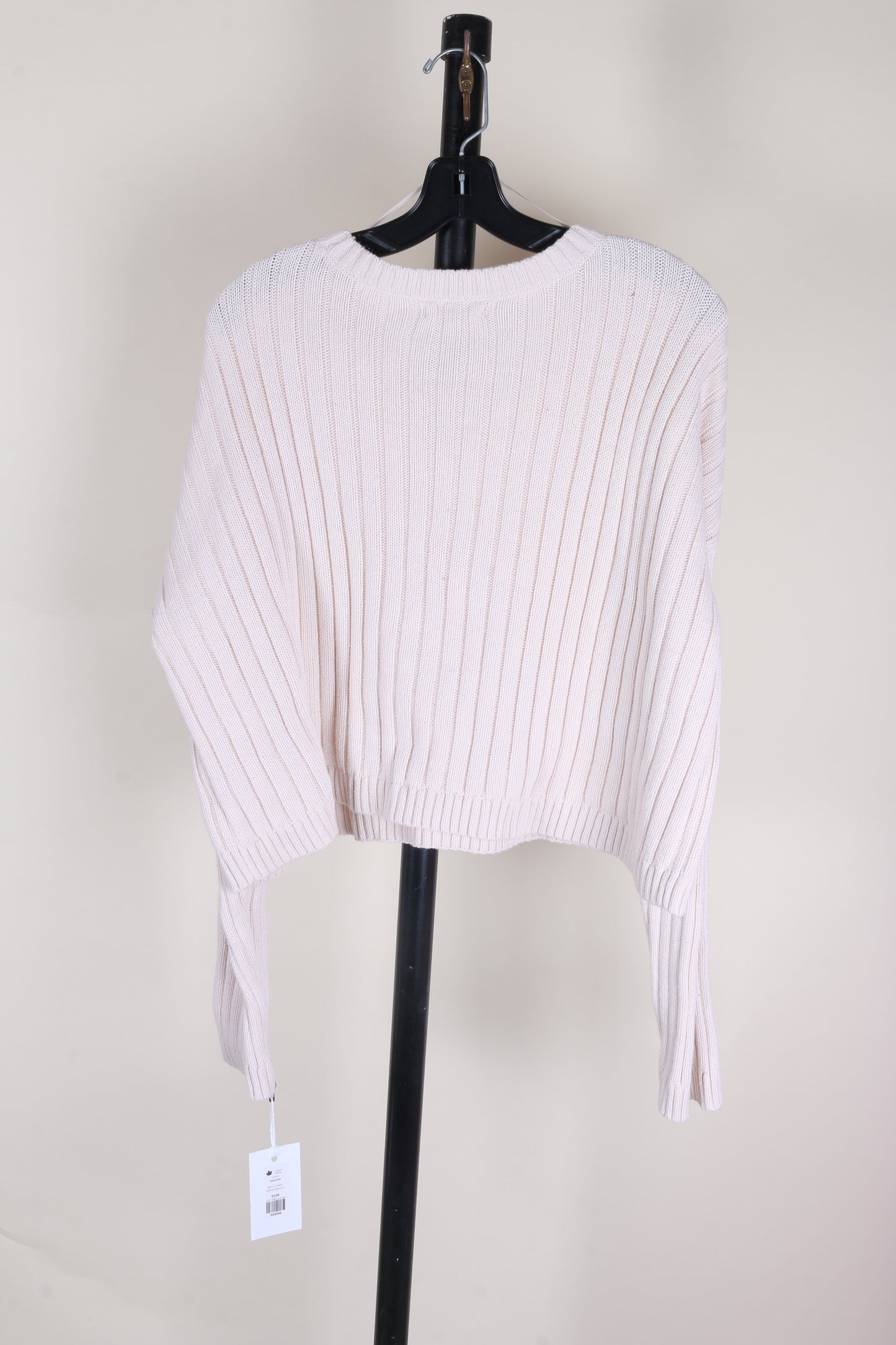 White L.A. Hearts Cropped Sweater, M