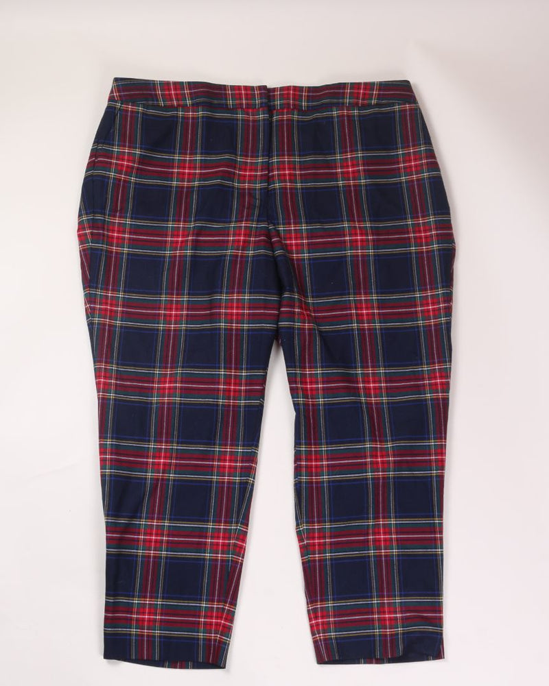 Blue Plaid Talbots Dress Pants, 22