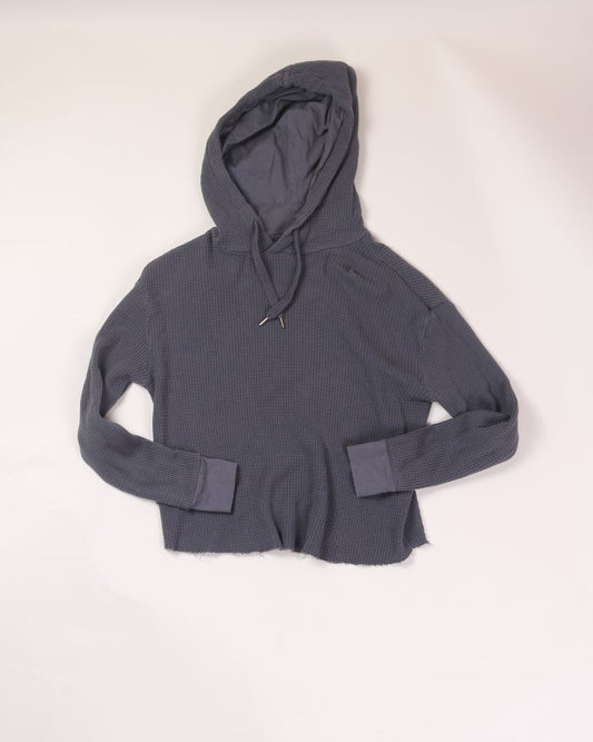 Gray Stoic Cropped Hoodie, M