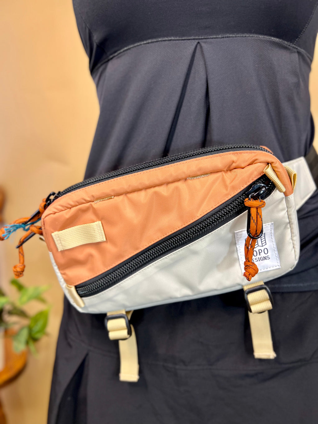 Orange + Beige TOPO Designs Fannypack