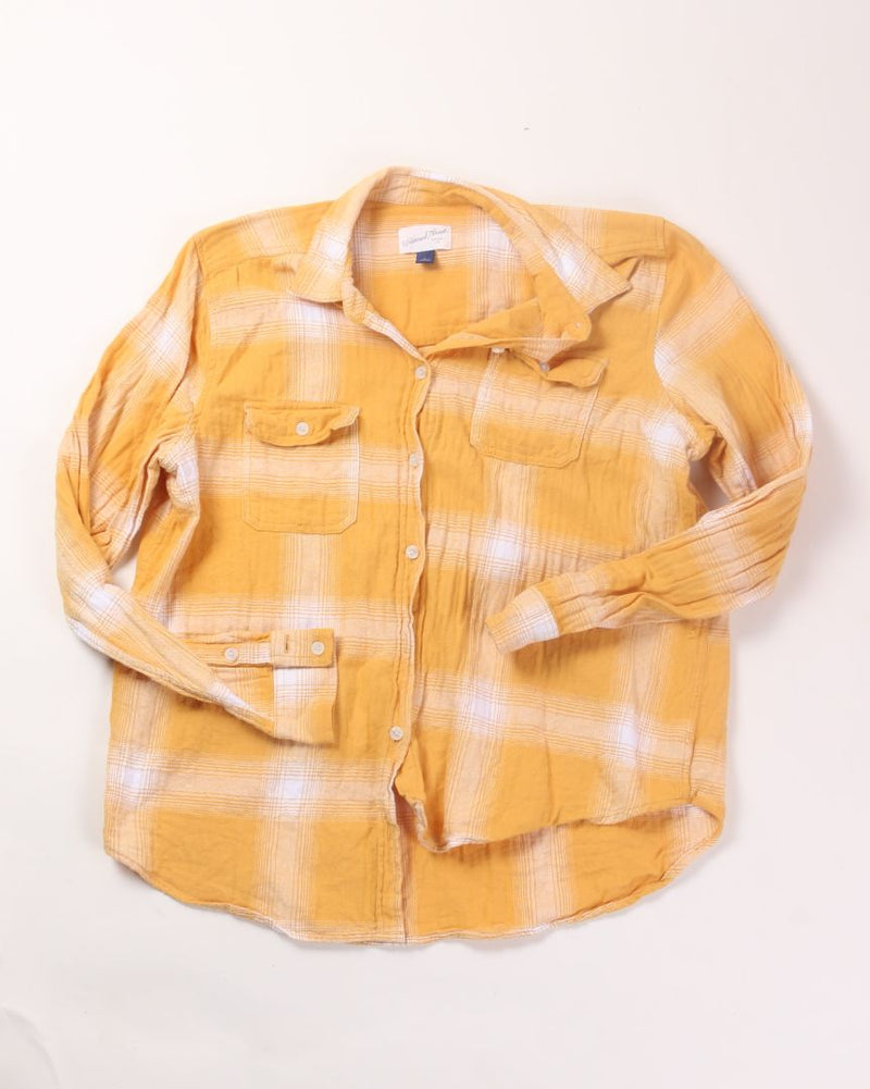 Yellow Universal Thread Flannel, L