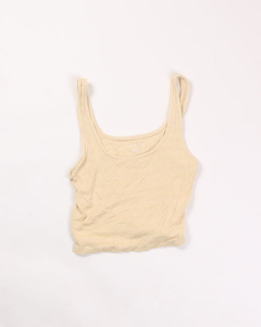 Yellow American Eagle Cropped Tank, XS