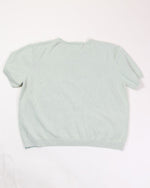 Green Alfred Dunner Short Sleeve Sweater, XL