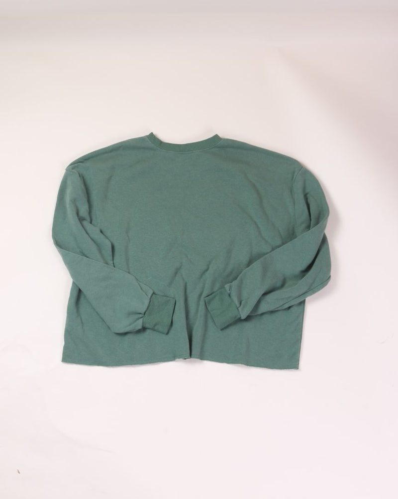 Green Ford Cropped Crewneck, M