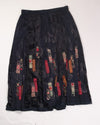 Black Natural Maxi Skirt, XL