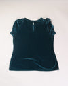 Green Express Velour Blouse, XL