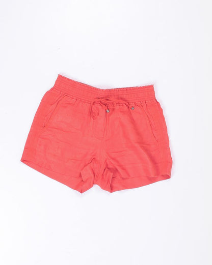 Orange J.Crew Drawstring Shorts, XS