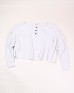 White American Eagle Buttoned Cropped Sweater, XL